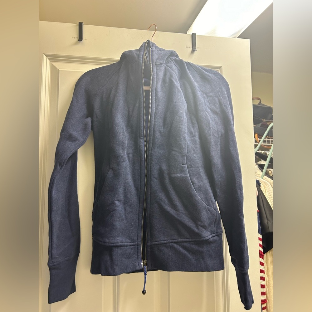 Navy blue scouba zip up